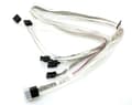 Miniatyrbilde 1 av 5: Supermicro - SAS intern kabel - med sidebånd - 4 x Mini SAS HD (SFF-8643) (hann) til SATA, sidebånd (hunn) - 90/90/75/75/75 cm