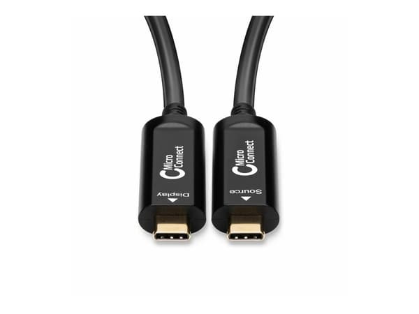 MicroConnect Premium - USB-kabel - 24 pin USB-C (hane) till 24 pin USB-C (hane) - USB 3.2 Gen 1 - 20 m - 4K60Hz stöd, Active Optical Cable (AOC) - sv