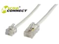 Miniatyrbild 4 av 5: MicroConnect - Telefonledningskabel - 1 m - vit