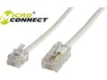 Miniatyrbild 5 av 5: MicroConnect - Telefonledningskabel - 1 m - vit