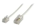 Miniatyrbild 1 av 5: MicroConnect - Telefonledningskabel - 1 m - vit