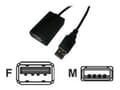 Miniatyrbild 1 av 5: LogiLink USB 2.0 Repeater Cable - 5.0m, 5 m, USB A, USB A