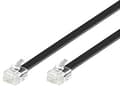 Miniatyrbild 3 av 5: MicroConnect Modular Straight - Telefonkabel - RJ-12 (hane) till RJ-12 (hane) - 10 m - svart