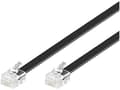 Miniatyrbild 5 av 5: MicroConnect Modular Straight - Telefonkabel - RJ-12 (hane) till RJ-12 (hane) - 10 m - svart