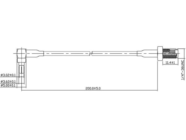Delock Adapter CRC-9 Plug 90° > SMA Jack - Antenneadapter - SMA til CRC9 - 20 cm - svart