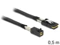 Miniatyrbilde 3 av 5: Delock - SAS intern kabel - SAS 6Gbit/s - 4 x Mini SAS HD (SFF-8643) til 36-pins 4i Mini MultiLane - 50 cm - låst
