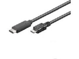 MicroConnect - USB-kabel - 24 pin USB-C (hann) til Micro-USB type B (hann) - 1 m - svart