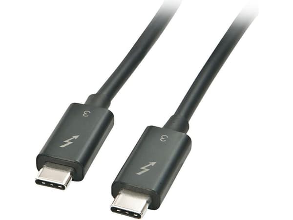 Lindy 41556, Hanstik, Hanstik, 1 m, svart, 20 Gbit/s, 60 W
