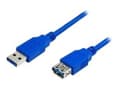 Miniatyrbild 1 av 3: MediaRange - USB-förlängningskabel - USB typ A (hona) till USB typ A (hane) - USB 3.0 - 3 m - blå