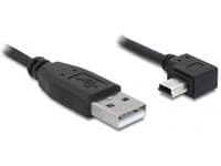Delock - USB-kabel - USB (hane) till mini-USB typ B (hane) - 1 m - högervinklad kontakt