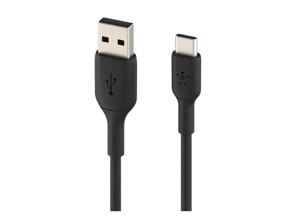 Belkin BoostCharge - USB-kabel - 24 pin USB-C (hane) till USB (hane) - 15 cm - svart