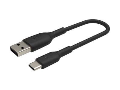 Belkin BoostCharge - USB-kabel - 24 pin USB-C (hane) till USB (hane) - 15 cm - svart