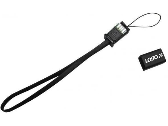 USB-logotyp USB-A - miniUSB-kabel 0,3 m Svart (24904)