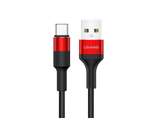 Kabel USB Usams USB-A - USB-C 1.2 m Czarny (SJ221TC02)