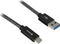Miniatyrbilde 2 av 2: USB 3.2 Gen 2-kabel, USB-A-hann > USB-C-hann
