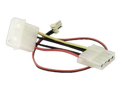 Sharkoon - Strømadapter - 4-pin intern strøm (hann) til 4-pin intern strøm, 3 pin internstr