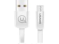 Miniatyrbilde 3 av 4: Usams USB cable USAMS U2 microUSB flat cable 1.2m white/white SJ201MIC02 (US-SJ201)