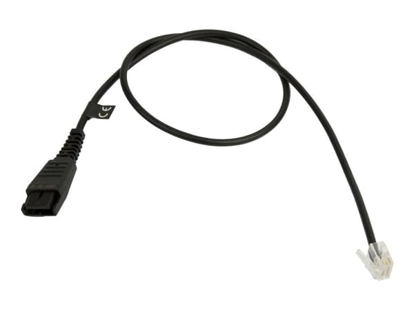 Jabra 8800-00-88 telefonkabel 0,5 m Sort