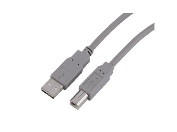 Sharkoon - USB-kabel - USB typ B (hane) till USB (hane) - USB 2.0 - 0.5 m - grå