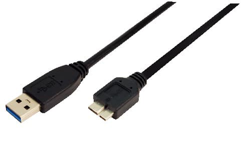 LogiLink - USB-kabel - USB Typ A (han) till Micro-USB Typ B (han) - USB 3.0 - 60 cm - sort