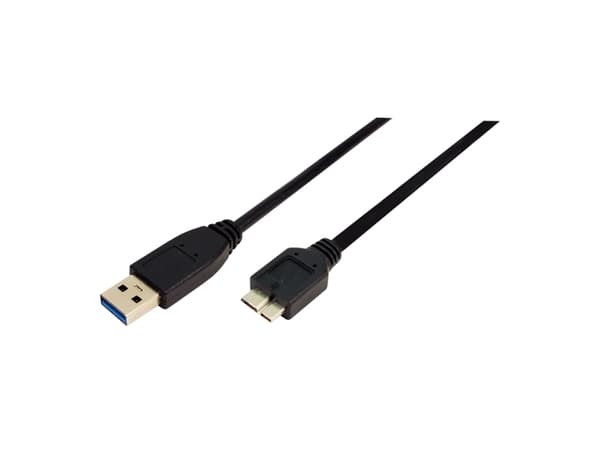 LogiLink - USB-kabel - USB Typ A (han) till Micro-USB Typ B (han) - USB 3.0 - 60 cm - sort