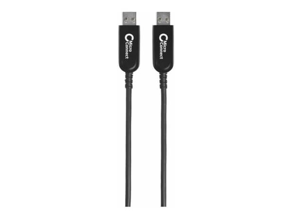 MicroConnect Premium - USB-kabel - USB typ A (hane) till USB typ A (hane) - USB 3.1 Gen 1 - 15 m - Active Optical Cable (AOC) - svart