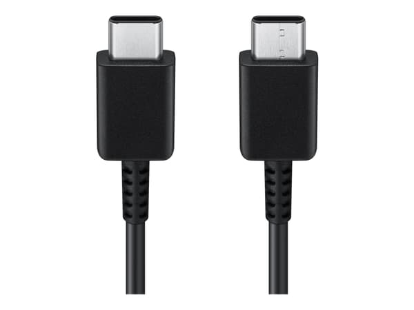 Samsung EP-DA705 - USB-kabel - 24 pin USB-C (hane) till 24 pin USB-C (hane) - USB 2.0 - 3 A - 1 m - svart