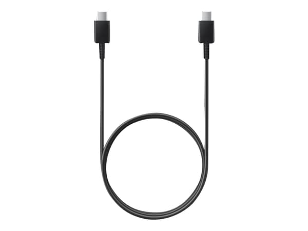 Samsung EP-DA705 - USB-kabel - 24 pin USB-C (hane) till 24 pin USB-C (hane) - USB 2.0 - 3 A - 1 m - svart