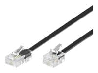 MicroConnect - Telefonkabel - RJ-45 (4-stifts) (hane) till RJ-11 (hane) - 6 m - svart