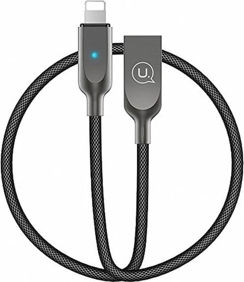 Kabel USB Usams USB-A - Lightning 1.9 m Czarny (IPYSUSB201)