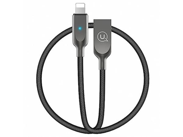 Kabel USB Usams USB-A - Lightning 1.9 m Czarny (IPYSUSB201)