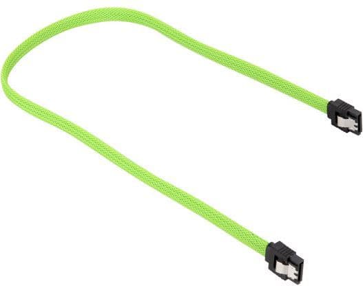 Sharkoon Sata 3, 0,3 m, SATA III, SATA 7-pin, SATA 7-pin, Uros/uros, Musta, Vihreä