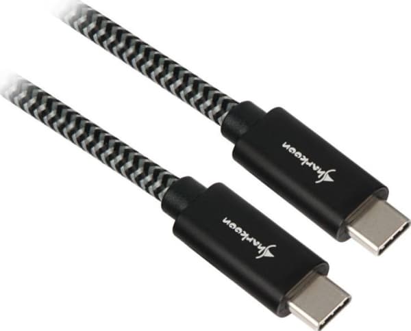 Sharkoon USB 3.1 C-C black / grey 0.5m - Aluminum + Braid