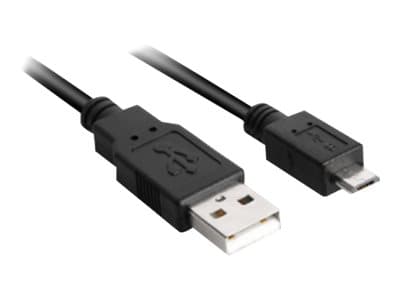 Sharkoon - USB-kabel - USB (hann) til Micro-USB type B (hann) - USB 2.0 - 3 m - svart