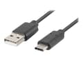 Miniatyrbild 1 av 5: Lanberg - USB-kabel - USB (han) til 24 pin USB-C (han) - USB 2.0 - 3 m - sort