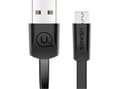 Miniatyrbild 3 av 5: Usams USAMS USB cable Flat cable U2 microUSB 1.2m black/black SJ201MIC01 (US-SJ201)