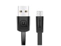 Miniatyrbild 1 av 5: Usams USAMS USB cable Flat cable U2 microUSB 1.2m black/black SJ201MIC01 (US-SJ201)