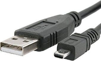 Sharkoon - USB-kabel - mini-USB typ B (hane) till USB (hane) - USB 2.0 - 3 m - svart