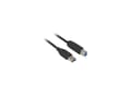 Miniatyrbild 2 av 5: Sharkoon - USB-kabel - USB Type B (hane) till USB typ A (hane) - USB 3.0 - 5 m - svart
