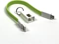Miniatyrbilde 5 av 5: USB-adapter Logovarer i Sosnowiec - USB-kabel Logo microUSB, nøkkelring, lysegrønn () - Morelenet_1131118