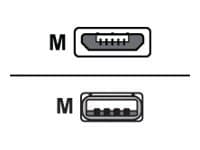 Sharkoon - USB-kabel - mikro-USB typ B (hane) till USB (hane) - USB 2.0 - 1 m - svart