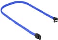 Miniatyrbild 4 av 4: Sharkoon - SATA-kabel - Serial ATA 150/300/600 - SATA (hona) till SATA (hona) - 45 cm - 90° kontakt, sprintlåsning - blå