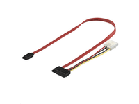 MicroConnect - SATA-kabel - Serial ATA 150/300 - SATA-kombo til 4-pin intern strøm, SATA - 50 cm