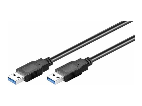 MicroConnect - USB-kabel - USB typ A (hane) till USB typ A (hane) - USB 3.0 - 50 cm - svart
