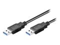Miniatyrbild 1 av 5: MicroConnect - USB-kabel - USB typ A (hane) till USB typ A (hane) - USB 3.0 - 50 cm - svart