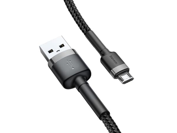 Baseus CAMKLF-BG1, 1 m, USB A, USB C, USB 2.0, Svart