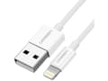 Miniatyrbild 1 av 5: Ugreen cable USB 2.0 A lightning 2m, 5V/2.4A iPhone 7 / 7plus / 6S/ 6 / 6 Plus, iPhone 5s/5c/5, iPad Mini/Mini 2, iPad, 1 m, Lightning, USB A, Hankop
