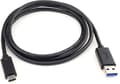 Miniatyrbilde 3 av 5: USB Logo USB A -> USB C cable, Black, 1m