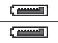 Miniatyrbilde 1 av 4: Sharkoon - SATA-kabel - Serial ATA 150/300/600 - SATA (hunn) til SATA (hunn) - 60 cm - låst - blå