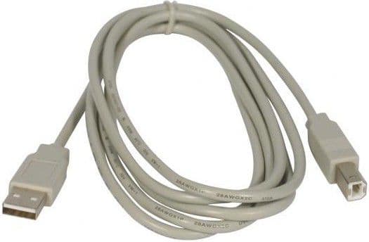USB-kabellogo USB-A - USB-B 3m grå (10219)